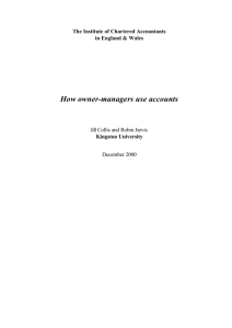 How owner-managers use accounts