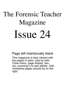 - The Forensic Teacher