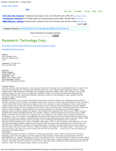 Parametric Technology Corp. -