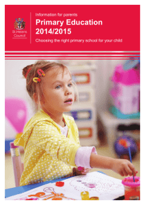 Primary Education 2014/2015