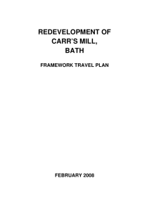 REDEVELOPMENT OF CARR'S MILL, BATH