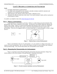 lab 13 - building an ammeter and voltmeter