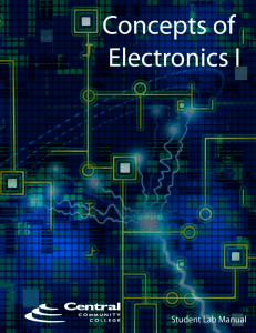Concepts of Electronics I Lab Experiments