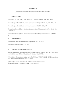 Appendix B - List of Statutory Instruments & Authorities