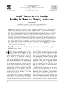 Second Trimester Abortion Provision: Breaking the Silence and