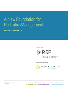 A New Foundation for Portfolio Management