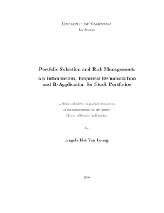 Portfolio Selection and Risk Management: An Introduction, Empirical