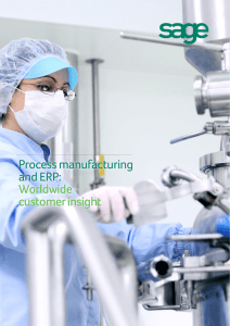 Process manufacturing and ERP: Worldwide customer insight