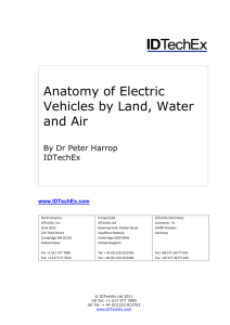 Anatomy of Electric Vehicles by Land, Water and Air