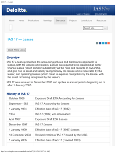 IAS 17 — Leases