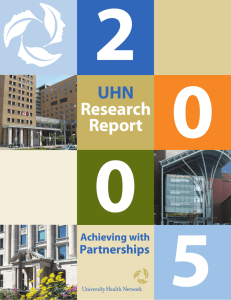 UHN Research Report 2005