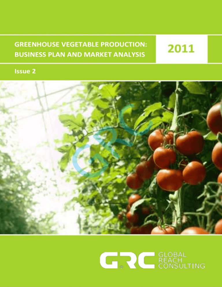 vegetables production business plan