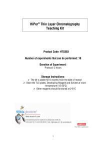 HiPer® Thin Layer Chromatography Teaching Kit