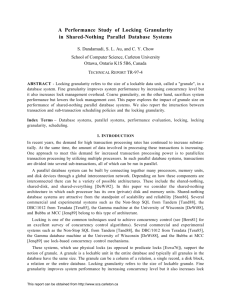 A Performance Study of Locking Granularity in Shared