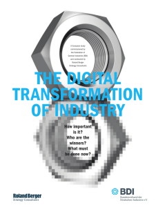 The digital transformation of industry