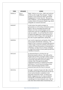 1 TIME SPEAKER AUDIO 0:00:01.4 Sierra Williams
