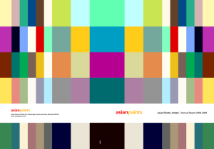 Asian Paints Annual Report - Retail Environments Insights Center