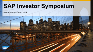 SAP Investor Symposium