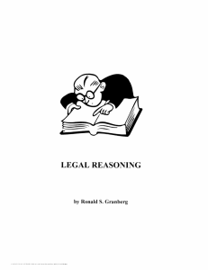 Legal Reasoning - Granberg Law Office
