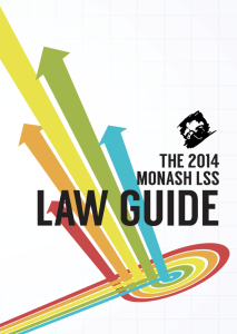 the 2014 monash lss - Monash Law Students' Society