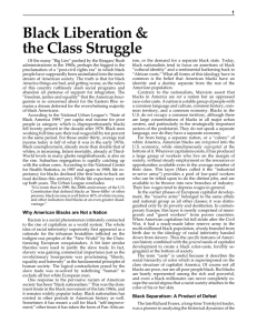 Black Liberation & the Class Struggle