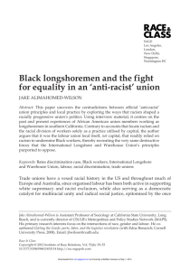 Black longshoremen and the fight for equality in an