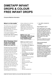 Dimetapp Infant Drops & Colour-free Infant Drops