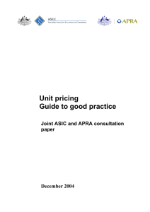 Unit pricing Guide to good practice