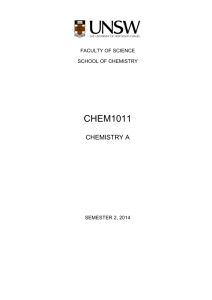 CHEM1011 - School of Chemistry