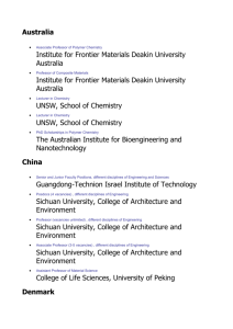 Australia Institute for Frontier Materials Deakin University Australia