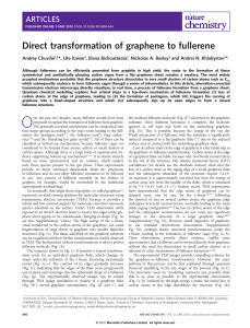 Direct transformation of graphene to fullerene