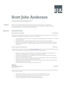 Scott John Anderson - Georgetown University