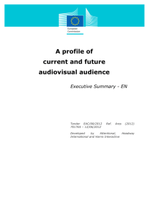 A profile of current and future audiovisual audience - MEDIA