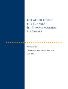 Lite at the end of the Tunnel? – Jet Airways acquires