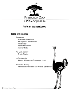 African Adventures - Pittsburgh Zoo and Aquarium