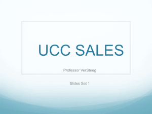 UCC Sales - New England Law