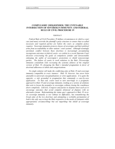 compulsory [mis]joinder - Emory University School of Law