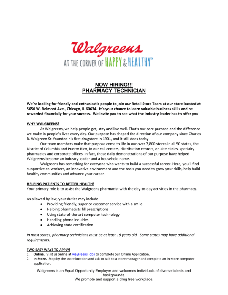 Walgreens Job Description Qishpbfogh