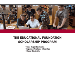 Scholarship Packet - Tau Kappa Epsilon