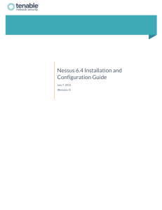 Nessus 6.4 Installation and Configuration Guide