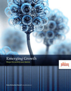 Emerging Growth Brochure - Pillsbury Winthrop Shaw Pittman LLP