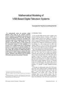 Mathematical Modeling of VSB-Based Digital Television Systems