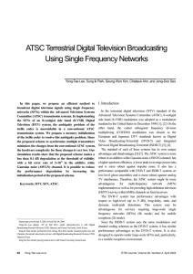 ATSC Terrestrial Digital Television Broadcasting
