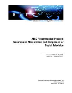 Transmission Measurement and Compliance for Digital Television