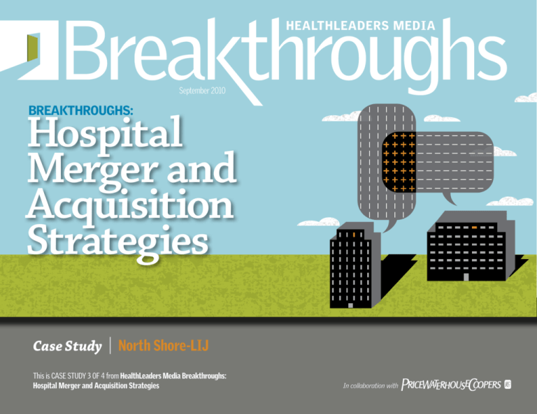 Hospital Merger and Acquisition Strategies