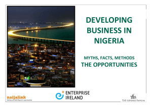 developing business in nigeria