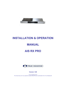 AIS RX PRO Manual English v 1.6E