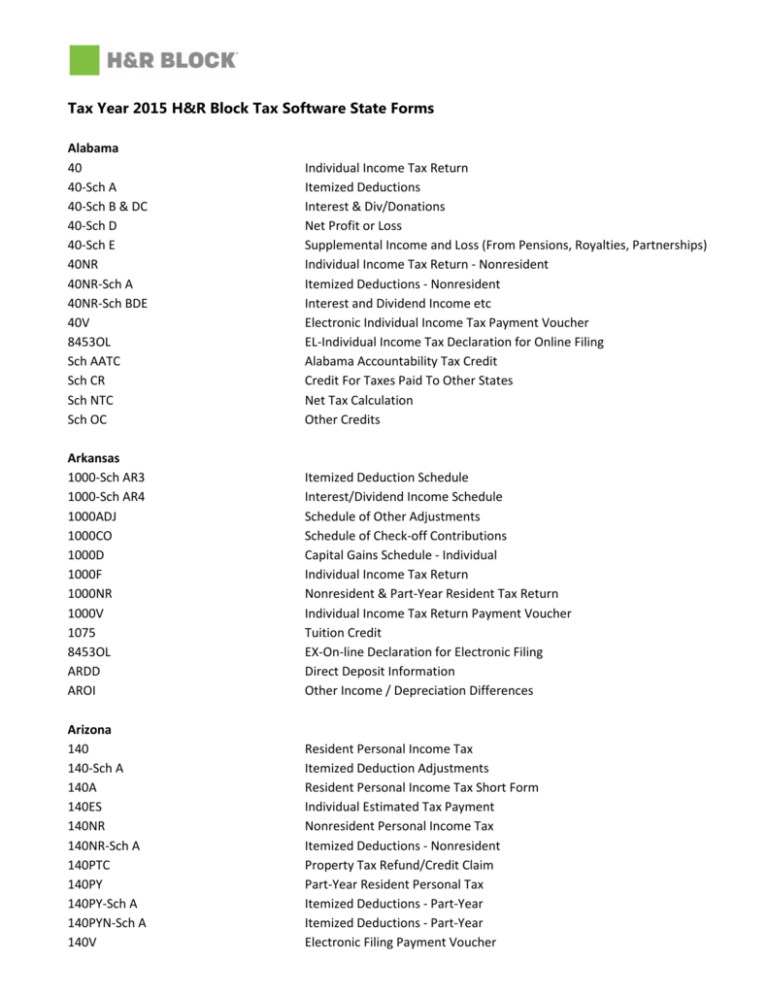 2015 tax return software