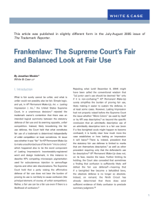 Frankenlaw: The Supreme Court's Fair and Balanced Look at Fair Use