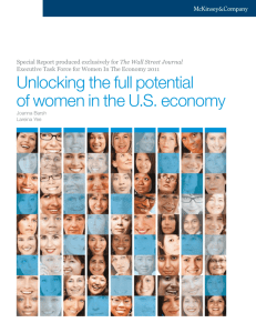 Unlocking the full potential of women in the U.S. economy